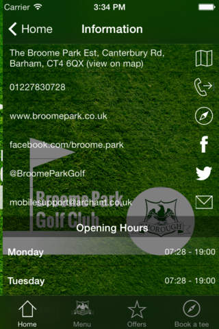 Broome Park Golf Club screenshot 3