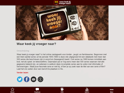 【免費書籍App】Waar keek jij vroeger naar?-APP點子