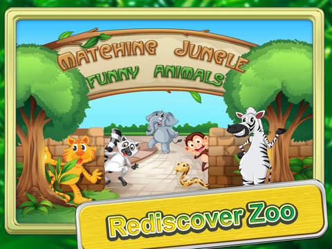 【免費遊戲App】Matching Jungle Funny Animals-APP點子