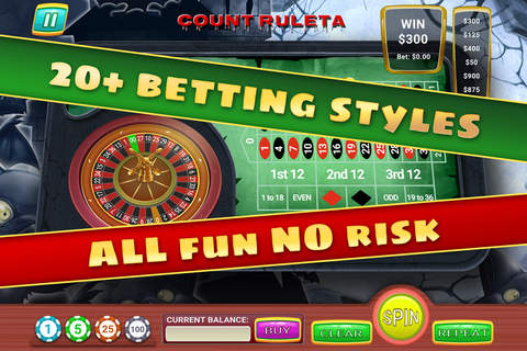 "Count Ruleta's Wheel Table of Fortune - PRO - Mr Vampire Vegas Series of Roulette screenshot 4
