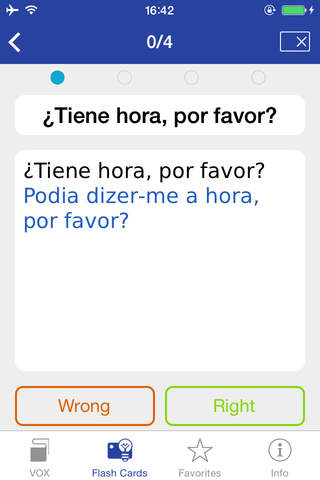 VOX Spanish-Portuguese Phrasebook screenshot 4