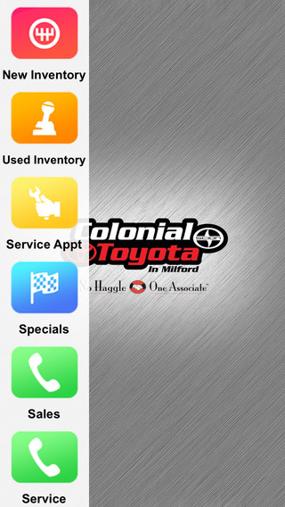 Colonial Toyota Scion in Milford Dealer App