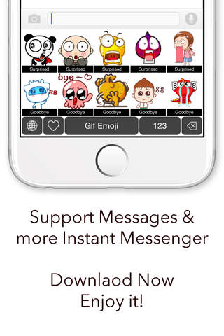 Gif Emoji - New Extra Animated Emojis Keyboard screenshot 3