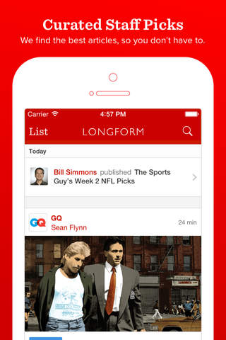 Longform: A Smart Reader screenshot 3