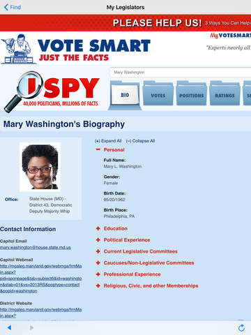 MyLegis : Maryland — Find your Legislators & Legislative Districts Reference