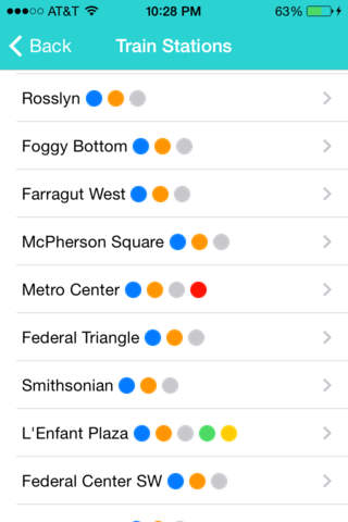 iMetroDC - Next DC Metro and Bus screenshot 3