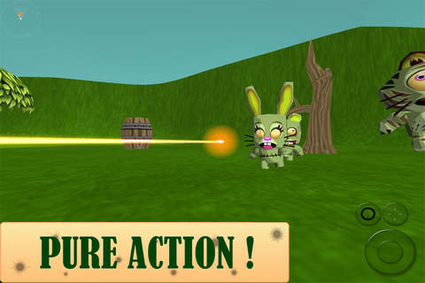 3D Animal Zombie Toon Sniper – Shoot & Kill to Defend or Die! Lite screenshot 4
