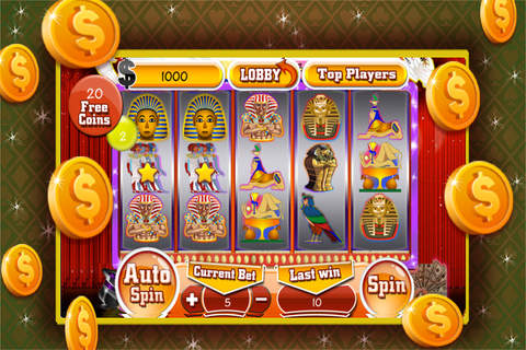 ``` 777 Pharaoh Fire-Casino Slots-Blackjack-Roulette! screenshot 2