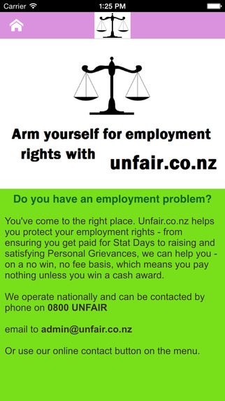 【免費生活App】Employment Help App by Unfair.co.nz-APP點子