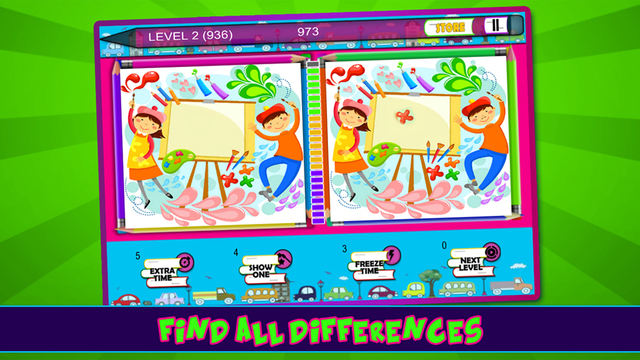 【免費遊戲App】Find The Difference-Simply spot and catch the hidden Differences in this kids puzzle hunt-APP點子