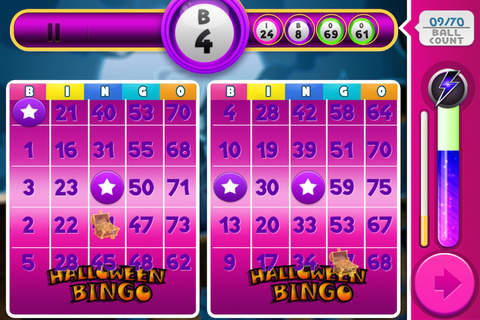 Aaah! Halloween Bingo Casino Bash Free screenshot 4