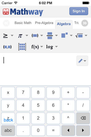 My MathFormulas screenshot 2