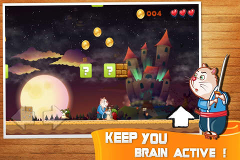 Rat Knight Run - Free  Adventure Running game for Kids screenshot 2