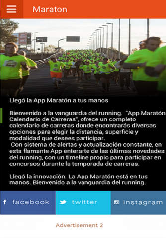 Maratón  calendario de carreras de running screenshot 2