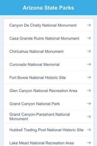 Arizona National Parks & State Parks screenshot 2