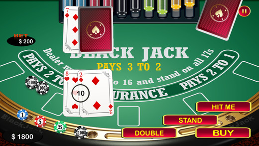 【免費遊戲App】A Aces Double Down Blackjack-APP點子