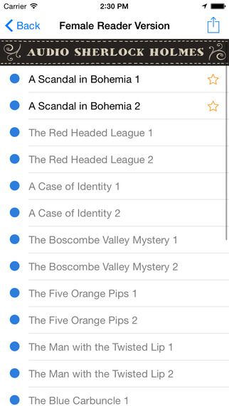 【免費書籍App】Sherlock Holmes Audio Library-APP點子