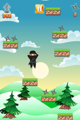 An Iron Ninja Jump - Speedy Samurai Jumping Battle Free screenshot 3
