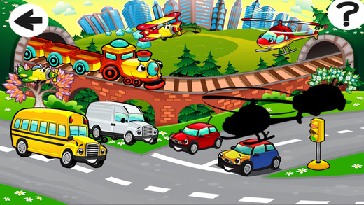 【免費遊戲App】A Busy City Shadow Game: Learn and Play for Children with Vehicles-APP點子