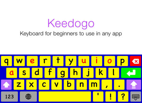 Keedogo - Keyboard for beginning typers