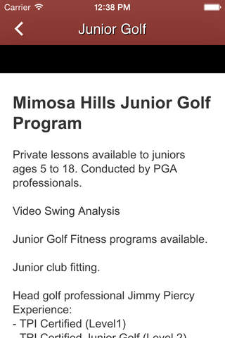 Mimosa Hills Golf Club screenshot 3