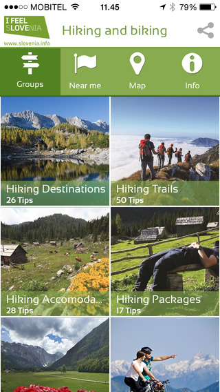 Hiking and Biking in Slovenia for iPhone