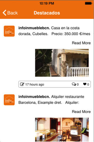Info inmueble Barcelona - Inmobiliaria screenshot 2