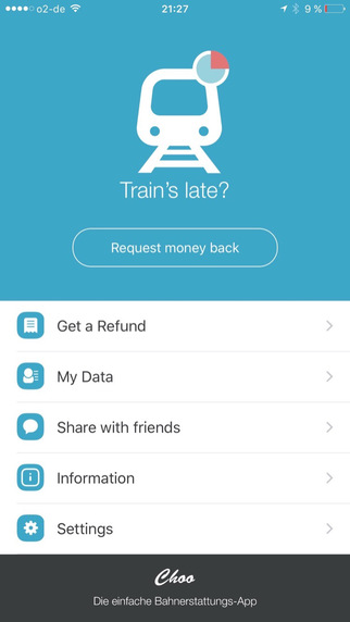 Choo - the simple railway reimbursement app