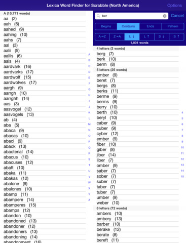 【免費遊戲App】Lexica Word Finder for Scrabble (North America)-APP點子