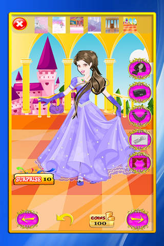 Awesome Ice Princess Wardrobe Dress-Up : Hairstyle and Outfit Salon FREE screenshot 4