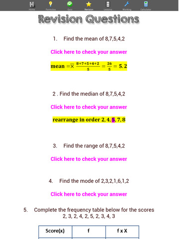 【免費教育App】STATISTICS MATHS-APP點子