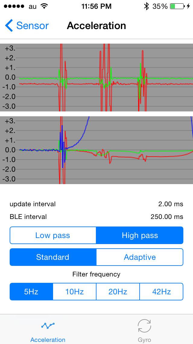 instagramlive | EEG Acceleration logger - Screenshot