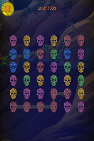 A Jewels and Skulls Mania Match 3 Free Puzzle Games for Kids screenshot 2
