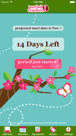 Period Tracker Lite Screenshot