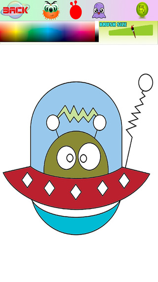 【免費遊戲App】Coloring Book For Alien Cute Version-APP點子