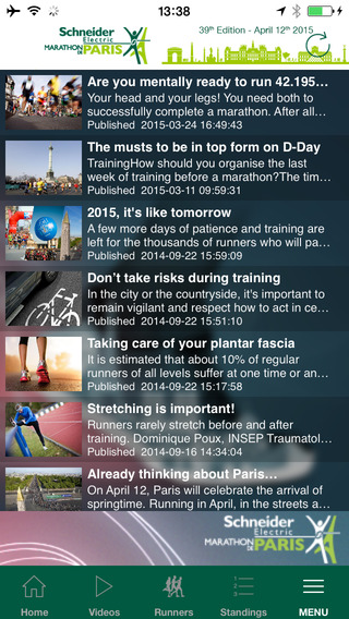【免費運動App】Schneider Electric Paris Marathon 2015-APP點子