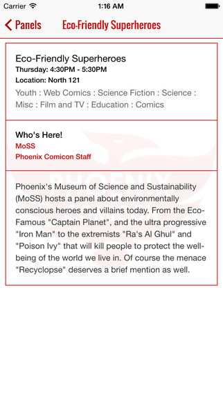 【免費娛樂App】Phoenix Comicon Quick Guide-APP點子