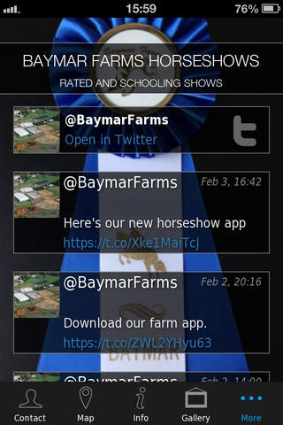 BAYMAR FARMS HORSESHOWS screenshot 2