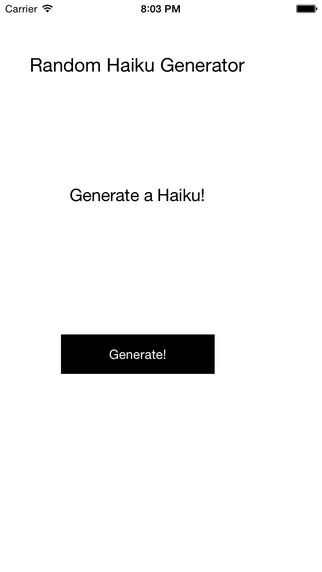 Random Haiku Generator