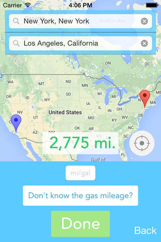 Gas Share - Calculate and charge your friends for gas money screenshot 2