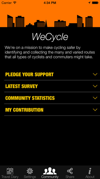 【免費健康App】WeCycle - Make cycling safer by showing transport planners where you bike, whatever your moves or travel-APP點子