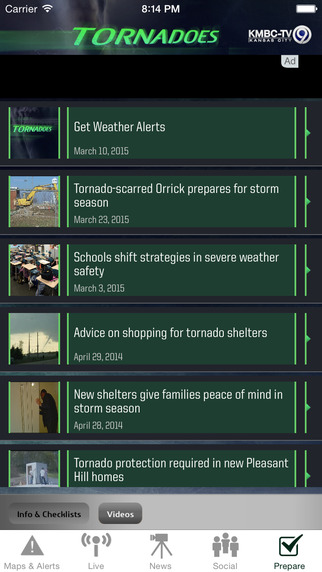 【免費天氣App】Tornadoes KMBC 9 - Kansas City-APP點子