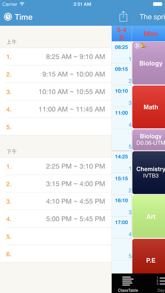 【免費教育App】MyClassTable - Class Timetable Manager, Schedule and Drawing for Student-APP點子