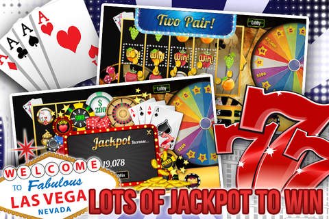 Deluxe Classic Vegas Casino: Enjoy Big Wins with Slots, Blackjack, Poker and More! screenshot 2