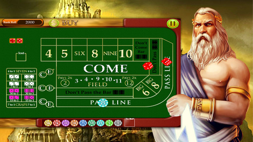Zeus Craps Casino - Hidden Treasure Jackpot