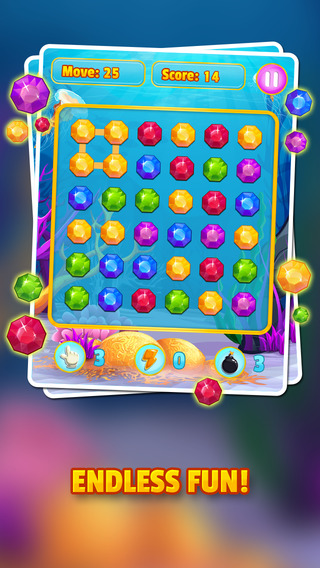 【免費娛樂App】Gems & Jewels Matching Puzzle Game II - Free-APP點子