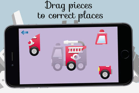 Restore Cars: Restore pictures of vehicles from small pieces for Kids screenshot 2