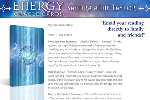 Energy Oracle Cards - Sandra Anne Taylor screenshot 3