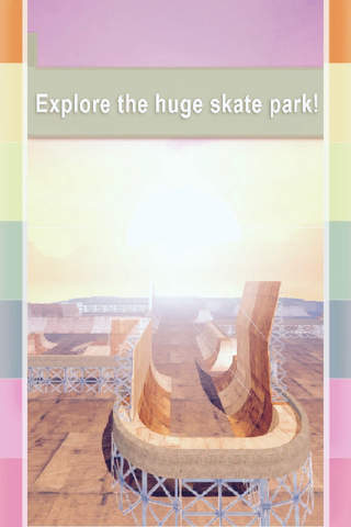 Free Retro 3D Skateboard Game - HD Skateboard Simulator Skate Park Game screenshot 3