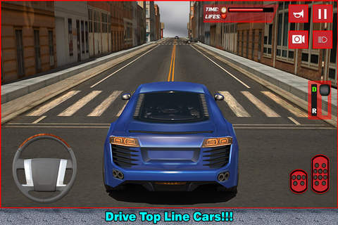 Crazy City Car Driver Simulator 3D - Rush the sports vehicle & drive through the traffic screenshot 2